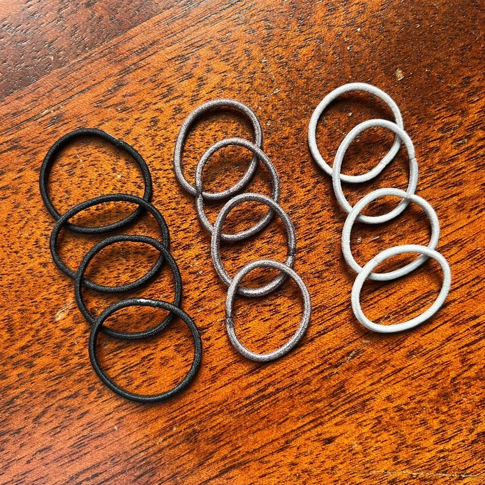 Black and gray hair elastics NWOT *Free in bundle*